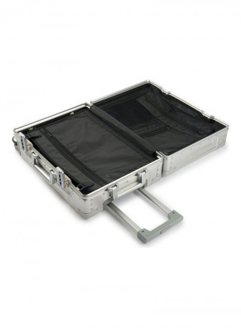 Ultra-Light Expandable Spinner Wheels Hardside Luggage Trolley Silver
