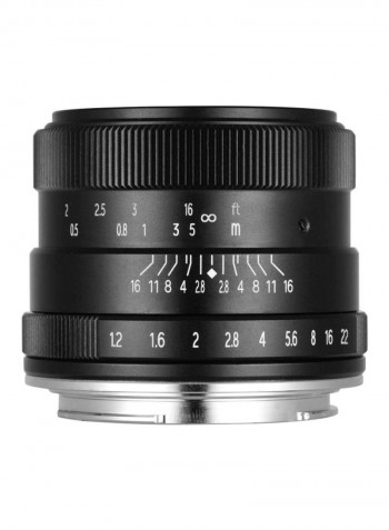 Manual Focus Camera Lens 6.2x6x4.4cm Black/Silver