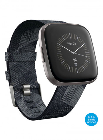 Versa 2 Special Edition (NFC) Smartwatch Smoke Woven/Mist Grey Aluminum