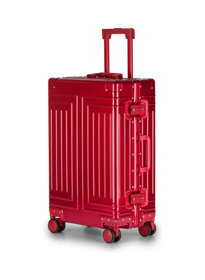 Ultra-Light Expandable Spinner Wheels Hardside Luggage Trolley Red