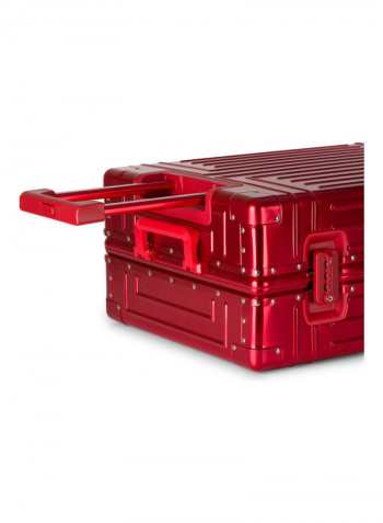Ultra-Light Expandable Spinner Wheels Hardside Luggage Trolley Red