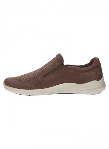 Irving Slip On Formals Coffee/White