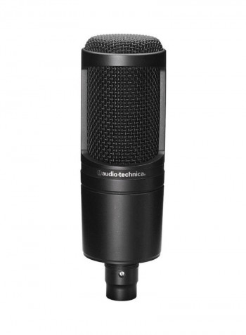 Plus Cardioid Condenser USB Microphone 162x52millimeter Black