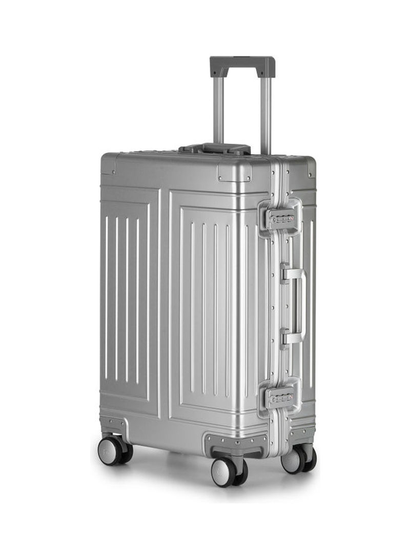 Ultra-Light Expandable Spinner Wheels Hardside Luggage Trolley Silver