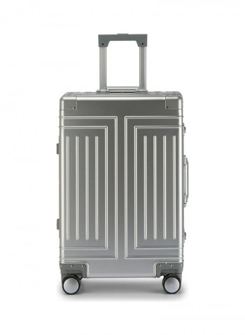 Ultra-Light Expandable Spinner Wheels Hardside Luggage Trolley Silver