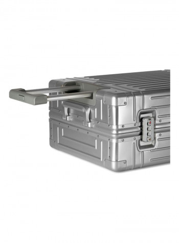 Ultra-Light Expandable Spinner Wheels Hardside Luggage Trolley Silver