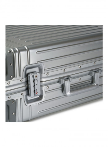 Ultra-Light Expandable Spinner Wheels Hardside Luggage Trolley Silver