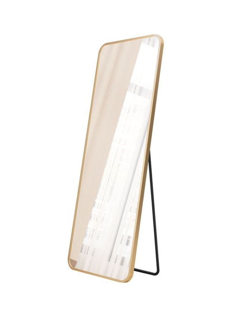 Dressing Mirror With Stand Holder Gold/Clear 120x40cm