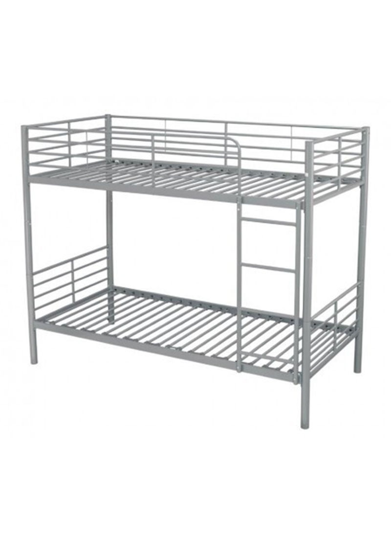 Metal Bunk Bed Silver 190x90x90cm