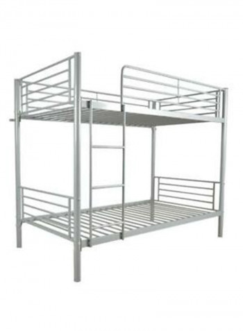 Metal Bunk Bed Silver 190x90x90cm