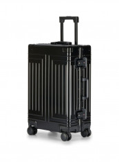 Ultra-Light Expandable Spinner Wheels Hardside Luggage Trolley Black