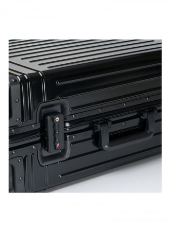 Ultra-Light Expandable Spinner Wheels Hardside Luggage Trolley Black