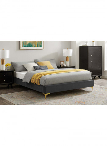 Sutton Queen Bed Frame Grey 200x160cm