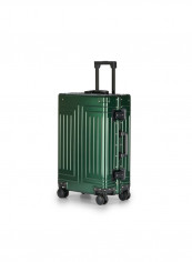 Ultra-Light Expandable Spinner Wheels Hardside Luggage Trolley Green