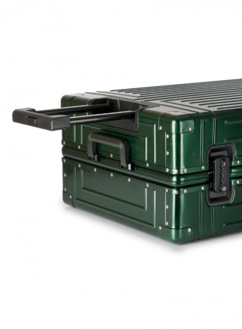 Ultra-Light Expandable Spinner Wheels Hardside Luggage Trolley Green