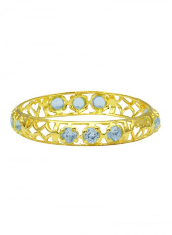18 Karat Solid Gold Topaz Ring
