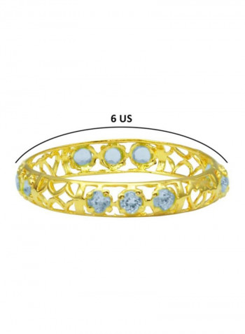 18 Karat Solid Gold Topaz Ring