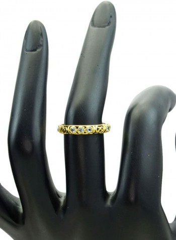 18 Karat Solid Gold Topaz Ring