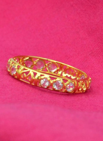 18 Karat Solid Gold Topaz Ring