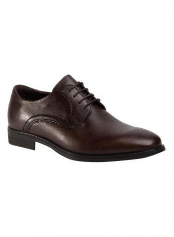 Melbourne Lace-Up Derby Shoes Brown