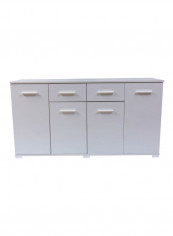 Particle Board Sideboard White 160x85x39centimeter