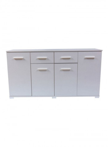 Particle Board Sideboard White 160x85x39centimeter