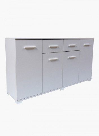 Particle Board Sideboard White 160x85x39centimeter