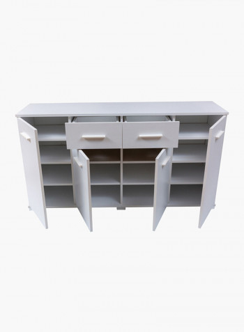 Particle Board Sideboard White 160x85x39centimeter