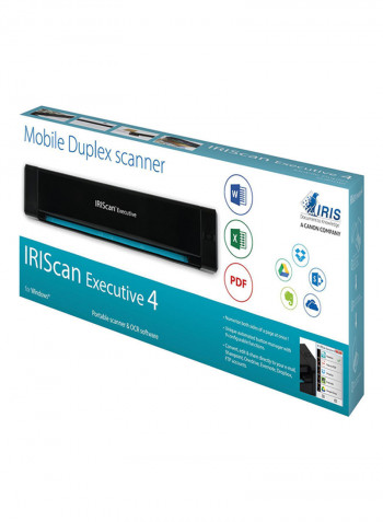 Executive 4 Portable Scanner Black