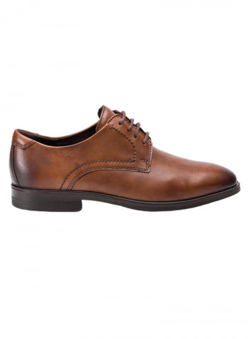 Melbourne Lace-Up Derby Shoes Orange