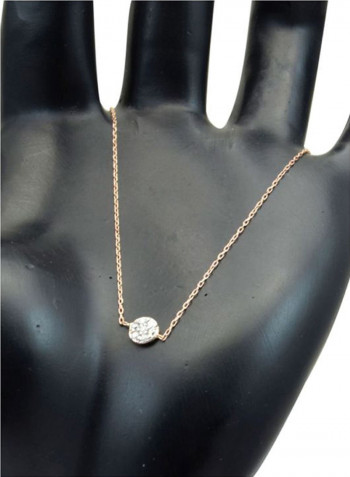 18 Karat Gold Diamond Studded  Solitaire Bracelet
