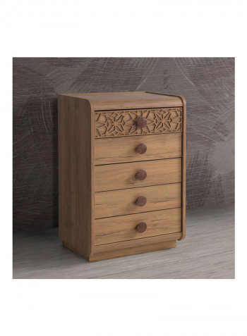 5-Drawers Bloomingdale Chest Brown 87 X 41 X 58cm