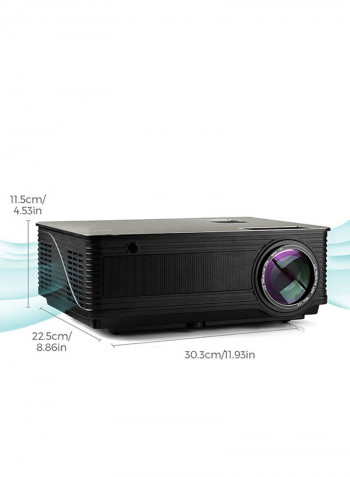 Android Home Theater Projector - 4000 Lumens M5 Android Black