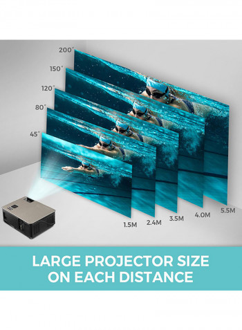 Android Home Theater Projector - 4000 Lumens M5 Android Black