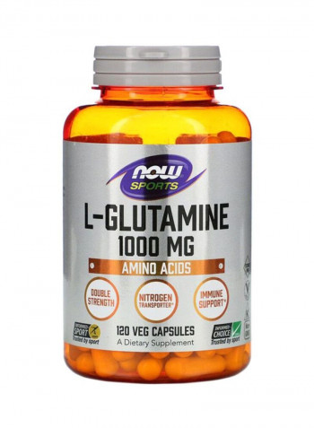 Pack Of 2 L-Glutamine 1000mg - 120 Capsules