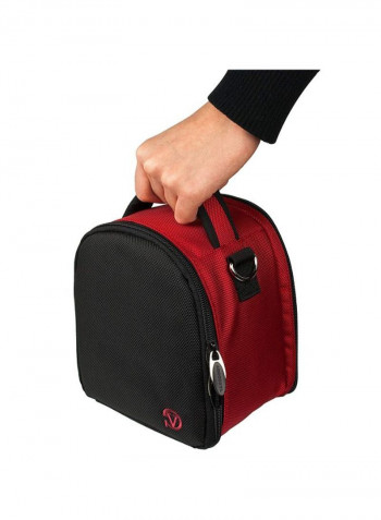 Laurel Carrying Case Bag For Nikon CoolPix Series Digital Camera Red