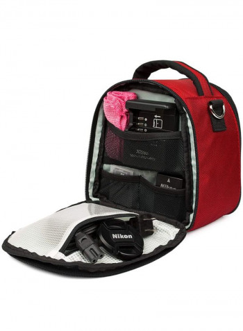 Laurel Carrying Case Bag For Nikon CoolPix Series Digital Camera Red