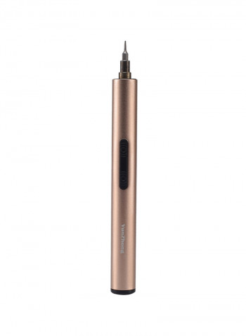 USB Rechargeable Electric Screw Driver Rose Gold 24centimeter