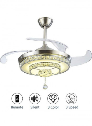Ceiling Fan Light Clear 107cm