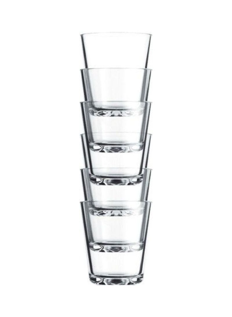 6-Piece Casual Glass Clear