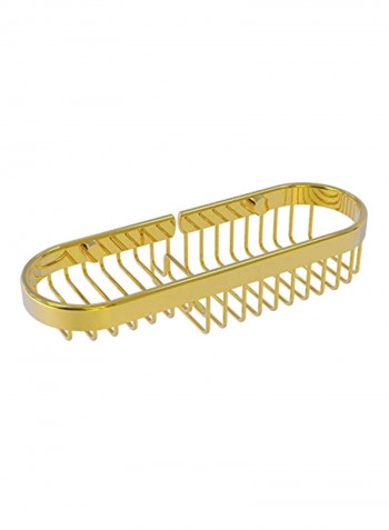Wire Shower Basket Gold