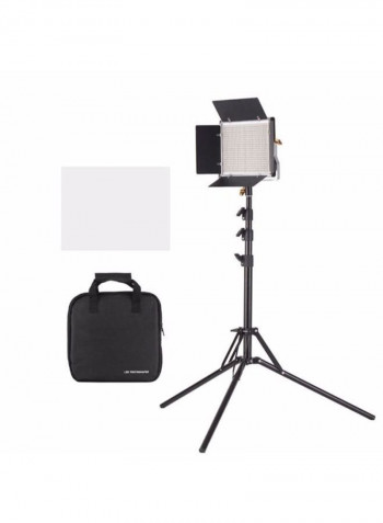 LED Dimmable Photography Light With Accessories White/Black