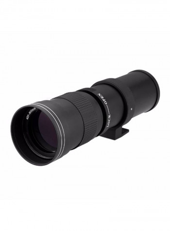 Telephoto Manual Zoom Lens With T-Mount Black/Clear