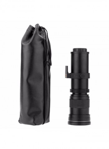 Telephoto Manual Zoom Lens With T-Mount Black/Clear