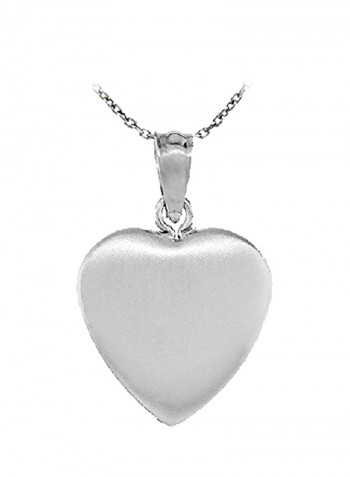 925 Sterling Silver Heart Shaped Locket Pendant