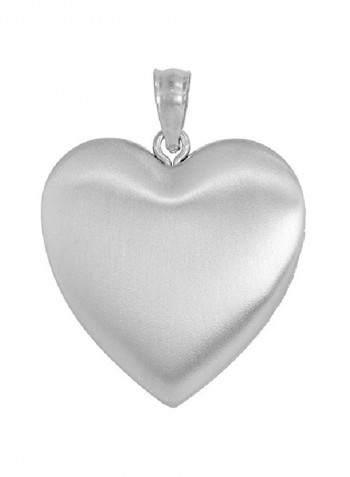 925 Sterling Silver Heart Shaped Locket Pendant
