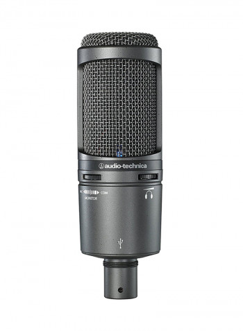 Cardioid Condenser USB Microphone AT2020USB+ Black