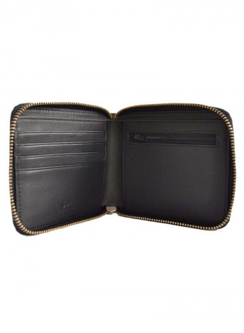 RFID Blocking Zip Around Wallet أسود