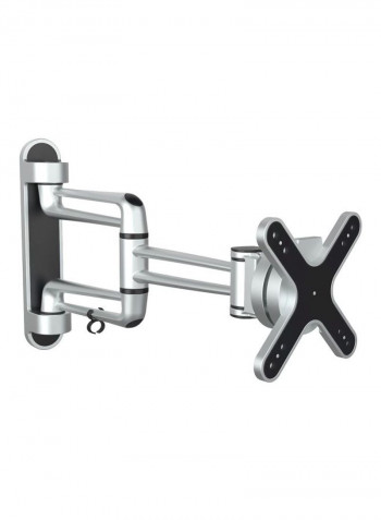 Full-Motion Articulating TV Wall Mount Bracket Below 32 Inch Silver/Black