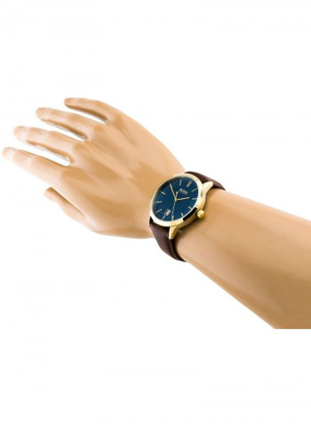 Men's Officer Leather Analog Watch 1513685